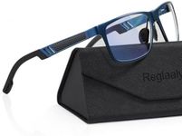 Reglaaly Blue-Light-Blocking-Gaming-Glasses Designed for Men/Women Gamers Anti Fatigue with Powerful Filter Lenses for Electronic Screens (Blue GM)