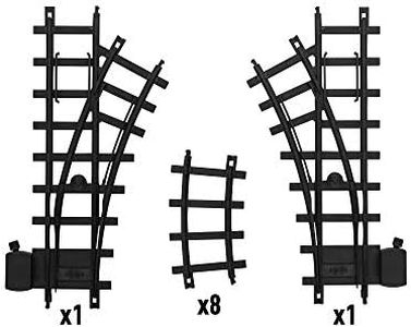 Lionel Ready-to-Play 10-Piece Inner Loop Black Plastic Track Pack