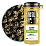 Tiesta Tea - Jasmine Pearls Green Tea | Single Origin Premium Jasmine Loose Leaf Tea from China | Medium Caffeinated | Make Hot or Iced Tea & Up to 50 Cups | 100% Pure Unblended - 5oz Refillable Tin