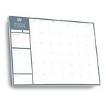 Monthly Planner Desk Pad by Clear Mind Concepts® – A3 Size - 24 Undated Tear Off Sheets 160gsm Thick Paper - to Do Checklist Notes for Home Business Office Study Productivity Planning and Organising