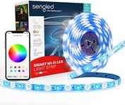 Sengled 16.4ft WiFi Smart LED Strip Lights, RGB Color Changing Smart Light Strip Works with Alexa Google Home, Music Sync Kit 20.4W Dimmable 2000-6500K, Multi-Mode Support for Music, Game, Movie