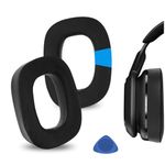 Geekria Sport Cooling-Gel Replacement Ear Pads for Logitech G Astro A30 Headphones Ear Cushions, Headset Earpads, Ear Cups Cover Repair Parts (Black)