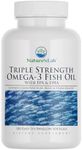 Nature's Lab Triple Strength Omega-3 Fish Oil with EPA & DHA - Supports Healthy Brain Function, Cognitive Health & Circulation - 180 Softgels (3 Month Supply)