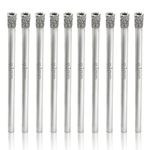 UPTODATETOOLS 10Pcs 1/8" / 3mm Diamond Hole Saw Drill Bits, Glass Hole Saw Tile Hole Saw Suitable for Ceramic Glass Tile Porcelain Marble