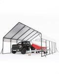 Garveelife 20'x25'x13' Metal Carport for 2 Cars, Heavy Duty Extra Tall Carport for Heavy Snow, Reinforced Frame, Permanent Shelter for Bass Boats, Full-Sized Pickup Trucks, and Tractors, N.W. 900 Lbs