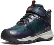 KEEN Unisex-Child Wanduro Mid Height Waterproof Easy On Durable Sneaker Hiking Boots, Sky Captain/Sea Moss, 2