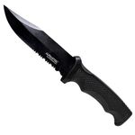 Alphasteel Fixed Blade Knife "Recon" Survival of the Fittest - 9 Inch Fixed Blade Alpha Gear for Hunting, Survival, Utility, Camping, Tactical, and Outdoor | Alphasteel V2.1 (Black)