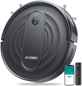 Airzeen Robot Vacuums, Robot Vacuum Cleaner with Schedule, App/Alexa/Remote Control, 3000Pa, 120Min Runtime, Self-Charging, 600ML Dustbin, 5 Cleaning Modes for Pet Hair/Hard Floor/Low-Pile Carpet, R7