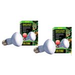 EXO-TERRA Sun Glo Neodymium Basking Spot Lamps 50 Watts - Pack of 2