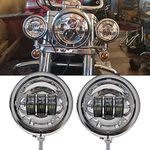 DAONUE 2 PCS 4.5inch Motorcycle Fog