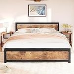 IDEALHOUSE King Size Bed Frame Plat