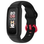 BIGGERFIVE Vigor 2 Fitness Tracker Watch for Kids Girls Boys Ages 5-12, Activity Tracker, Pedometer, Heart Rate Sleep Monitor, IP68 Waterproof Calorie Step Counter Watch, Alarm Clock, Great Kids Gift