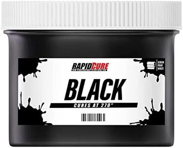 Rapid Cure® Screen Printing Ink Black (8oz.) - Plastisol Ink for Screen Printing, Screen Printing Paint for Fabric - Tshirt Ink by Screen Print Direct, Black Ink for Silk Screens