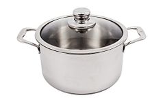 Swiss Diamond Premium Clad Dutch Oven W/Lid - 6.3 QT. (9.5"), Silver