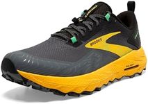 Brooks Men's Cascadia 17 Trail Running Shoe, Lemon Chrome/Sedona Sage, 9 UK