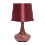 Simple Designs All The Rages LT3039-RED Mosaic Genie Table Lamp, Red