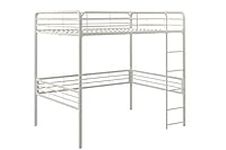 DHP Full Metal Loft Bed with Ladder