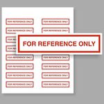 SmartSign for Reference Only Labels | Pack of 160, 2" x 0.5" Write-On Removable Vinyl Stickers, Made in USA