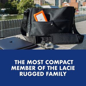 LaCie Rugged Mini 5TB Portable External Hard Drive – Shock Resistant