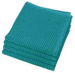 Now Designs Ripple, Cotton, Peacock Green, Set of 4