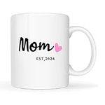 MAUAG Mom Est 2024 Coffee Mug, Moth