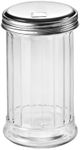 Fox Run Classic Glass Sugar Shaker, 12 Ounce Salt and Sugar Container With Stainless Steel Lid