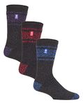 HEAT HOLDERS - 3 Pair Pack Multipack Mens Insulated Thermal Socks for Winter