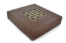 Moon Jewellery Boxes with LED Light (Brown) (Mini Necklace Set (6.0x6.5))