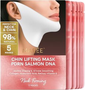 MAREE V Line Lifting Mask with PDRN Salmon DNA – Deep Collagen Face Mask for Women – Jawline Shaper Facial Masks with Retinol – Tightening & Firming Neck Lift Tape – Double Chin Strap for Face Lift