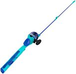 Zebco Kids Splash Floating Spincast Reel and Fishing Rod Combo, 29-Inch 1-Piece Fishing Pole, Size 20 Reel, Right-Hand Retrieve, Pre-Spooled with 6-Pound Cajun Line, Blue