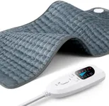 17"x33" Heating Pad XXXL for Back Pain Relief and Cramps, Heated Pad for Neck/Shoulder/Leg/Knee, Christmas Gifts for Women Men Mom Dad Her, Stocking Stuffers, 6 Heat Settings, Auto-Off, Moist/Dry Heat