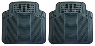 XtremeAuto® Heavy Duty Rear Rubber Non Slip Car Mats Includes XtremeAuto Sticker