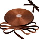 BokingOne Brown Velvet Ribbon, 3/8 