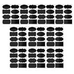 Fusion Graphix PVC Personalized Chalkboard Jar Labels (Black, 5 x 3.5 cm)- 80 pcs