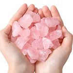 MAIBAOTA Natural Rose Quartz Raw Crystals Bulk Healing Crystal Stones 1" Raw Rough Gemstones Rocks for Tumbling Polishing Cutting Reiki Witch Quartz Crystals