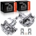 A-Premium Disc Brake Caliper Assembly with Bracket Compatible with Select Hyundai and Kia Models - Elantra GT, For Veloster, Forte, Forte, Forte Koup, Forte5 - Rear Driver and Passenger, 2-PC Set