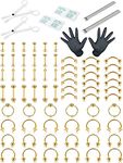 LOLIAS 84Pcs Professional Piercing Kit Nose Piercing Stainless Steel Septum Hoop Piercing Tragus Daith Cartilage Earrings Belly Button Piercing Kit Tongue Labret Lip Bar Piercing Jewerly 14G 16G