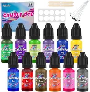 Candle Dye - 12 Colors Wax Melt Dye for Candles Making, Oil-Based Dye for Wax, Highly Concentrate Liquid Candle Color Dyes