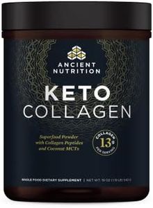 Ancient Nutrition Keto Collagen Powder Drink Mix, Keto Diet Supplement with MCT, Hydrolyzed Collagen Peptides to Support Healthy Skin and Joints, 30 Servings, 19 oz (Packaging May Vary)