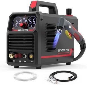 YESWELDER Plasmaschneider Niederfrequenz-Zündung Berührungsloses Pilotlichtbogen 55A, Große LED Digitalanzeige 230V, Max. Schnitt 20mm, Sauberer Schnitt 13 mm, IGBT Plasmaschneidmaschine