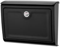 Architectural Mailboxes Whitman Locking Wall Mount Mailbox, Black