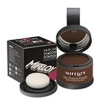 MIFELOY Root Touch Up Powder, Cover Up Hair Color for Grays, Root Coverage for Women, Men Roots Concealer for Beard Line Eyebrow, Instantly Shadow Powder for Thinning Grey Hairline, Dark Brown