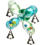 JW Bird Toy Quad Pod Rattling Spinning Toy for Birds to Play with Bells