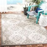 SAFAVIEH Courtyard Collection Area Rug - 5'3" x 7'7", Light Grey & Anthracite, Non-Shedding & Easy Care, Indoor/Outdoor & Washable-Ideal for Patio, Backyard, Mudroom (CY7978-78A18)