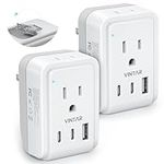 [2-Pack] US to Japan Power Adapter,