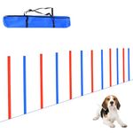 PawHut Pet Agility Training Equipment Dog Play Run Jump Obedience Training Set Adjustable (Poles)