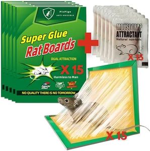 Picpige Piège à Souris - 15 pièces - Attractif Inclus -Anti Insecte, Fourmi, cafard - Pièges à Rats - Plaques Collantes-Attrape Souris-Plaques de Glue Anti Souris- Anti Rat -Anti nuisible-Non Toxique
