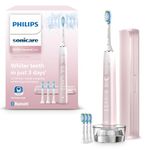 Philips Sonicare DiamondClean 9000 Electric Toothbrush, Special Edition, Sonic Toothbrush with App, Pressure Sensor, 4 Brushing Modes, 3 Intensity Levels, Charging Stand, Pink, Model HX9911/79