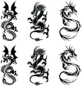 Small dragons Temporary Tattoos Stickers for kids Women Men Girls 6 Sheets, Fake dragon lovely Tattoos Paper Body Sticker Set Party Favors,waterproof and Long Lasting body tattoos by Yesallwas