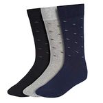 Creature Men's Cotton Calf Length Formal Socks Seamless(SCS-901) (MIX-1)